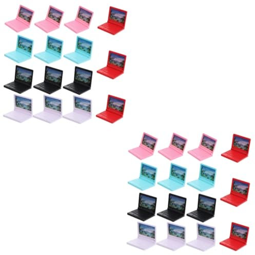 VICASKY 30 Pcs Miniature Ordinateur Portable Jouet Miniature Ordinateur Portable Modèle Jouet Ordinateur Miniature Ordinateur Miniature Trucs en Plastique Ordinateur