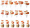 Füchse Tortendeko Foxes Geburtstag Cupcake, 24 Pcs Deko Füchse Cupcake Dekorationen für Baby-Dusche Kinder Geburtstag Party Kuchen Dekorationen