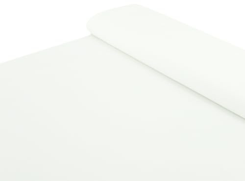 Baumwoll Stoff 100% Baumwolle uni creme hell - Meterware ab 25 cm x 150 cm - Stoff zum Nähen