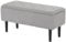 HOMCOM Sitzbank mit Stauraum, Bettbank, Polsterbank mit Klappdeckel, Samtoptik, Truhenbank, für Wohnzimmer, Schlafzimmer, Grau, 95 x 38 x 45 cm