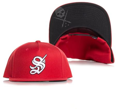 Sullen Clothing Snapback Cap Heavy Hitter Rot Basecap Tattoo Mütze Schädel