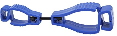 at?1 Anti-Lost Work Glove Clip, Plastic Construction, Safety Work Glove Holder Hanger, Labor Clamp for Versatile Use, Convenient and (Blue)