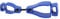 Yctze AT?1 Clip per da Lavoro Anti-smarrimento, Struttura in Plastica, Gancio Porta di Sicurezza, Morsetto da Lavoro per Uso Versatile, Comodo e Durevole (Blue)