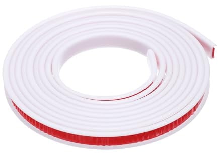 QUARKZMAN U-Förmige Kanten Umleimer 3mx1/2 TPE Selbstklebende Furnier Kanten Sperrholz Kanten Besatz Flexibler Möbel Kantenschutz für Arbeitsplatten Schränke Regale Reparatur (Weiß)