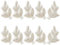 GOMAKERER 10 Stück Blatt Spitzen Blumen Applikation Mit Strasssteinen Bestickte Rocailles Perlen 3D Blumen Aufnäher Organza Aufnäher Aufbügler Für Hochzeit Brautkleid DIY Nähen