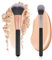 Qianyu 2 Stück Großer Pinsel Puder Make-up-Pinsel Foundation Pinsel Schminkpinsel Kosmetikpinsel Flauschiger Gesichtspinsel Holzgriff Highlighter für Kosmetik Flüssigcreme Rouge Konturen Verblenden