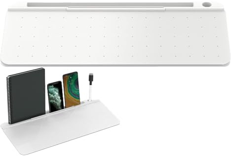 Yianyal Whiteboard für den Schreibtisch, trocken abwischbares – -Whiteboard mit Schublade, Computer-Tastaturhalter für Aufgaben, Notizen und Termine