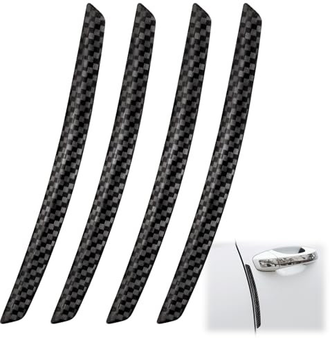 Car Door Edge Protector, 4 Pack Universal Carbon Fiber Door Edge Guards, Anti-Collision Door Protection Strips for Cars Door Protectors