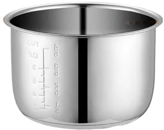 ZMLMAJJ 5L Electric Pressure Cooker Liner Inner Bowls Multicooker Bowl Stainless Steel Inner Pots For Cooking Soup Porridge Rice