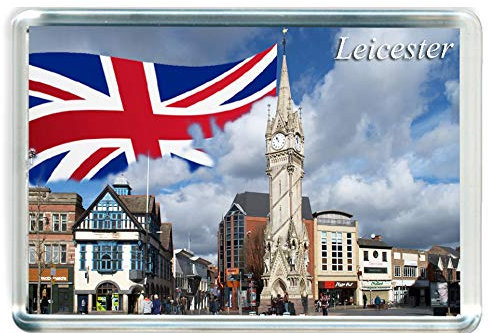 H456 Leicester Jumbo Fridge Magnet UK Travel Refrigerator Magnet