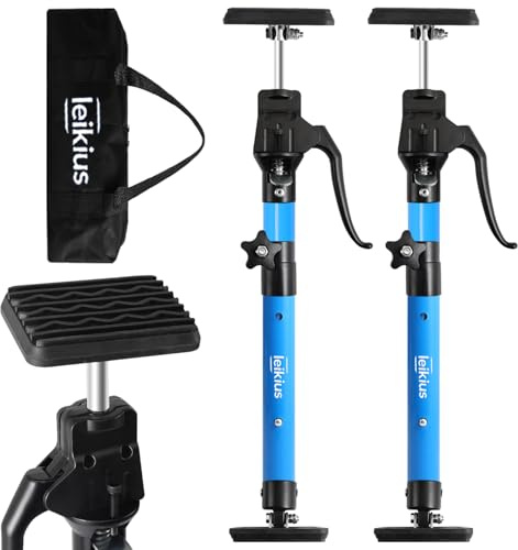 Leikius 2PK Metal Cabinet Jacks for Installing Cabinets,200LB Load 3rd Hand Support System,Adjustable Support Pole,15.8-23.6 Inches Quick Support Rod,Perfect for Cabinet Installation
