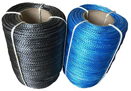 Windenseil, 4mm X 100METERS 12 Strand Synthetic Seilwinde Linie,Hochleistungsstärke(Noir)
