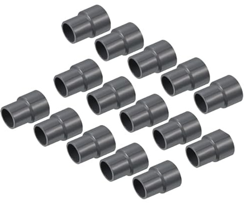 TA-VIGOR Lot de 15 raccords réducteurs en PVC - 25 mm x 20 mm - Gris