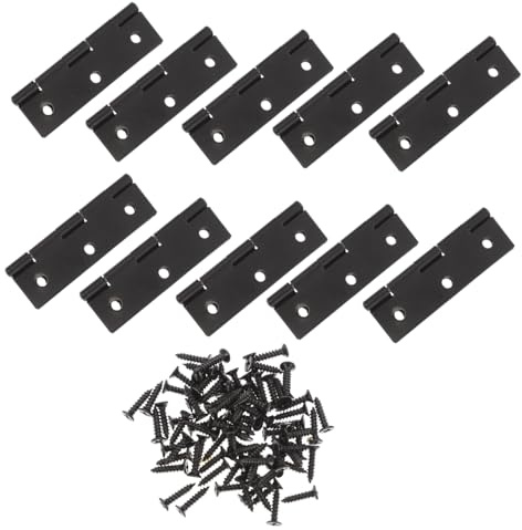 jojofuny 10 pezzi Cerniere in Ferro per Mobili Cerniere per Sportelli Armadio Resistenti e Antiruggine per Porte e Scatole in Legno