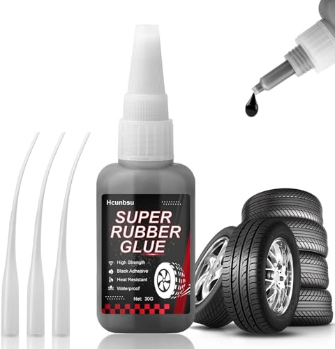 Pegamento de goma extrafuerte de 30 g, resistente al agua, adhesivo para neumáticos con punta antisecado, fuerte adhesivo para caucho, neumáticos, zapatos, cinturones y otros productos de goma