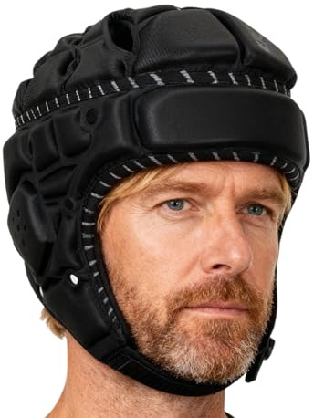 Fußballhelm für Jugendliche – weich gepolsterter Helm, reflektierendes Design, Radfahren, Kampfsport, Wettkampftraining, Schutzausrüstung, Leichter Komfort | Sportschutzhelme für und Mädchen Er