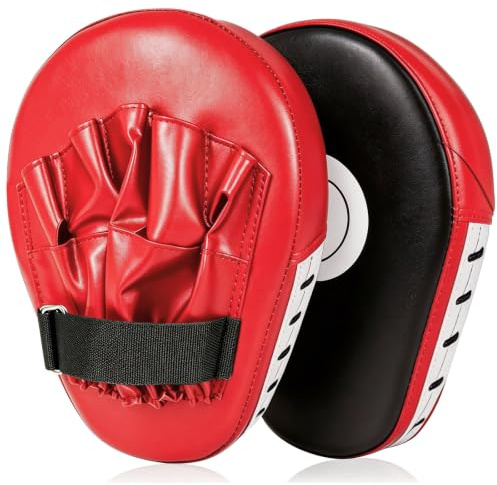 Boxing Pads Focus Mitts, Hook and Jab Punch Bag Target Training Curved