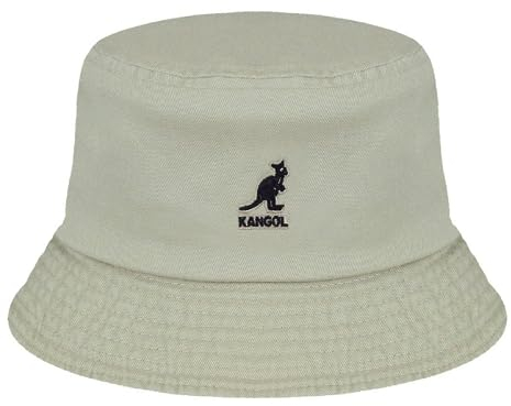 Kangol Washed Bucket Hat Fischerhut Stoffhut, Sommerhut, Strandhut, Anglerhut Sommerhut Strandhut (XL (60-61 cm) - Hellbeige)