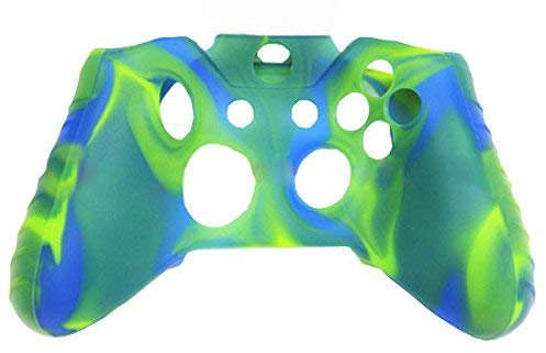 OSTENT Custodia protettiva in silicone colorato morbida compatibile con controller Microsoft Xbox One - colore verde