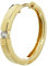 NKlaus Einzel Klappcreole - Ohrring Gold 18,4 x 2,7mm - Gelbgold 333 Creolen mit Zirkonia Quadratisch - Schmuck Damen und Mädchen - 8 Karat 4752