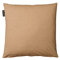 Linum Annabell Elegant Kissenhülle für Dekokissen 40cm x 40cm, 100% Baumwolle, Maschinenwaschbar, Kamelbraun