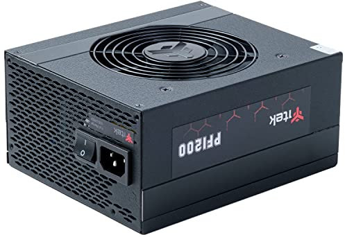 Itek Fuente de alimentación PF1200 EVO: 1200 W, 80Plus Platinum, Ventilador FDB de 12 cm, condensadores japoneses, Modular