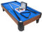 Billard de Table avec Accessoires - Kit Billard Compact de Bureau ou Salle de Jeu, 102 x 51 x 22.5 cm - Marron et Tapis Bleu