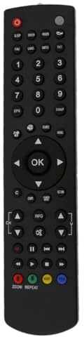 Original RC-1910 RC1910 Replacement Remote Control for Sharp Toshiba Luxor Sanyo Polaroid Bush Specific Models 30070046 22D1333B 22D1334B P22LEDDVD12 P24LED12 LED22916TV 22DL502B 22DL504B 22L1333B