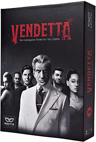 Vendetta - Escape Room Spiel Krimispiel für 1-5 Personen - Krimi Spiel Tatort Escape Game für Erwachsene Rätselspiel Detektiv Crime Exit Spiel Fall