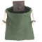Bolsa de Forrajeo.Plegable Impermeable Lona Encerada, Bolsa de Bushcraft con Hebilla de Cordón para Acampar, Senderismo, Entrenamiento