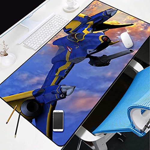 KJXNED Tapis de Souris XXL - 700x300 mm - Plan Bleu Mouse Pad - Haute Précision et Vitesse - Base en Caoutchouc Antidérapant Surface - pour Gamer PC et Ordinateur Portable