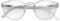 LONDON MOLE Brillen | Monalux Lesebrille | Quadratische Gläser | Coole Leser | Designer-Brille | Herren/Damen-Lesebrille | Unisex | Federscharniere | Transparent | Vergrößerung +1,5