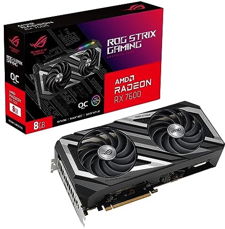 ASUS ROG Strix AMD Radeon RX 6650 XT OC Edition - Tarjeta Gráfica Gaming (AMD RDNA 2, PCIe 4.0, 8GB GDDR6, HDMI 2.1, DisplayPort 1.4a, Ventiladores Axial-Tech, Super Alloy Power II, GPU Tweak II)
