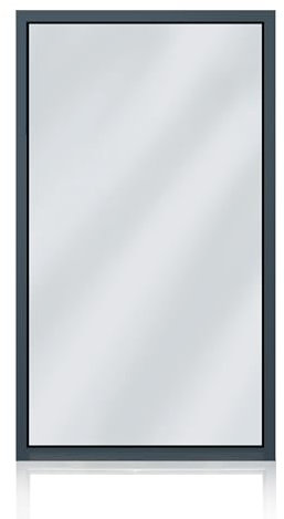 ECOPROF Ventana Sólida Aluminio Antracita 1000x2100