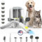 PAWSPIK GromingPro Rx Aspirateur pour animaux de compagnie, contrôle manuel direct, 7 outils de toilettage pour animaux de compagnie, 6 niveaux d'aspiration pour poils d'animaux, grand bac à poussière