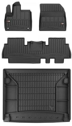 MOTOS Set de alfombrillas de goma y alfombrillas de maletero para Peugeot Rifter desde 2018 Mejora la comodidad de tus viajes con la alfombrilla antideslizante para coche 3D- alfombrillas para todo ti