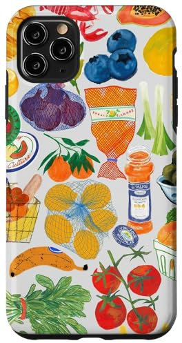 Vintage Farm Market Fruit Collage Summer Aesthetic Case for iPhone 11 Pro Max