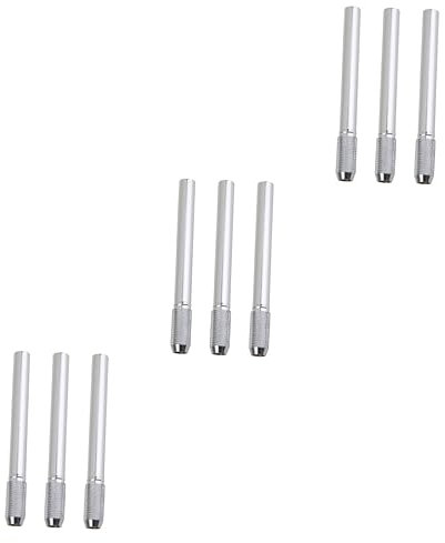 SEWACC 9stücke Metall-bleistiftverlängerer Robuster Bleistifthalter Verstellbare Bleistiftverlängerung Für Künstler Praktische Zeichenbedarf Für Schule Und Zuhause Zufällige Farbe