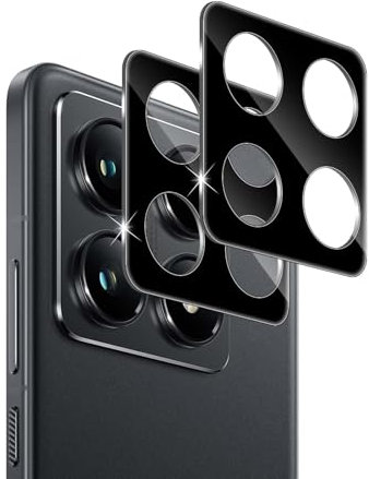 Liilaa Protector de Lente de Cámara Compatible con Xiaomi Mi 14T Pro 5G, 9H Dureza Anti Arañazos Protector Camara Vidrio Templado, Sin Burbujas HD Cristal Templado - 2 Piezas