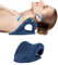 BETOVIN Nacken-und Schulter-Relaxer, Cloudy Neck Nackenstrecker zur Nackendehnung Orthopädisch, Halswirbelsäule Traktion Gerät zu Lindern Hals und Schulter Müdigkeit und Schmerzen, Nachtblau