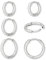 Creolen Edelstahl Damen Silber - 3 Paar elegante silberne Kreolen klein (12 mm, 14 mm, 16 mm) | Ohrringe Chirurgenstahl in Silver - Creolen Herren