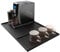 SOQKEEN Tappetino Macchina Caffe, 60 x 40 cm Tappetino Macchina da Caffe in Silicone con 40 x 19 cm Staccabile Tappetino Scolapiatti Silicone, Tappetino Sotto Macchina Caffe