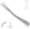 ZMDMAH 30 Unidades Alambre de Resorte de Acero Inoxidable, 1 mm x 400 mm Alambre Duro Alambre de Acero para Muelles Alambre Recto, Alambre de Acero Inoxidable para Diseño de Bisutería