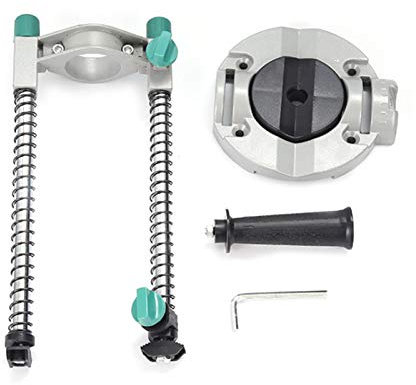 Drill Press Stand 45° Adjustable Mobile Swivel Working Tool Electric Drill Guide for Precise Drilling Steel Aluminum Base Diameter 140mm Total Height 290mm