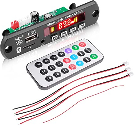 MJFVN 12V Decoder Board Bluetooth Handsfree Car Kit MP3 Player Support -Aufnahme Fm Radio TF AUX USB Drahtloser Stereo -Empfänger mp3
