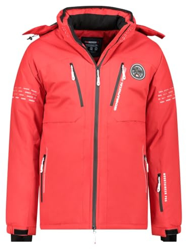 Geographical Norway Waldo Herren Skijacke mit Kapuze, wasserdicht und winddicht, technische Daunenjacke, warm, für Wintersport und Outdoor-Aktivitäten