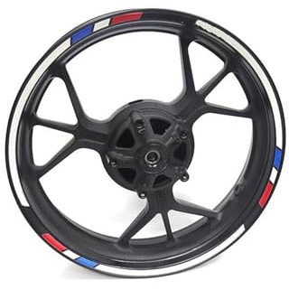 Jante Stickers kit Autocollant Réfléchissant pour Jantes De Moto pour Yamaha Tracer 700 900 850 MT07 MT09 MT-07 MT-09 Reflective Rim Stripe Sticker(Couleur 11)