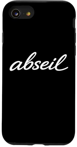 Abseil Script Climbing Mountain Descent Spelling Bee 2024 Case for iPhone SE (2020) / 7/8