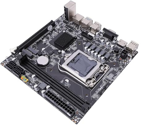 YUEHISY H110 Motherboard LGA1151 für CPU der 6./7./8. Generation, ITX Dual Channel DDR4 2666 MHz, 4X SATA 3.0 M.2 NVMe PCIe X16 8 Layer PCB