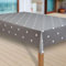 laro Wachstuch-Tischdecke Sterne Weihnachten Weihnachts-Motive PVC Wachstischdecke Eckig Meterware Wasserabweisend Abwischbar GAL, Muster:Sterne grau-Weiss, Größe:140x240 cm
